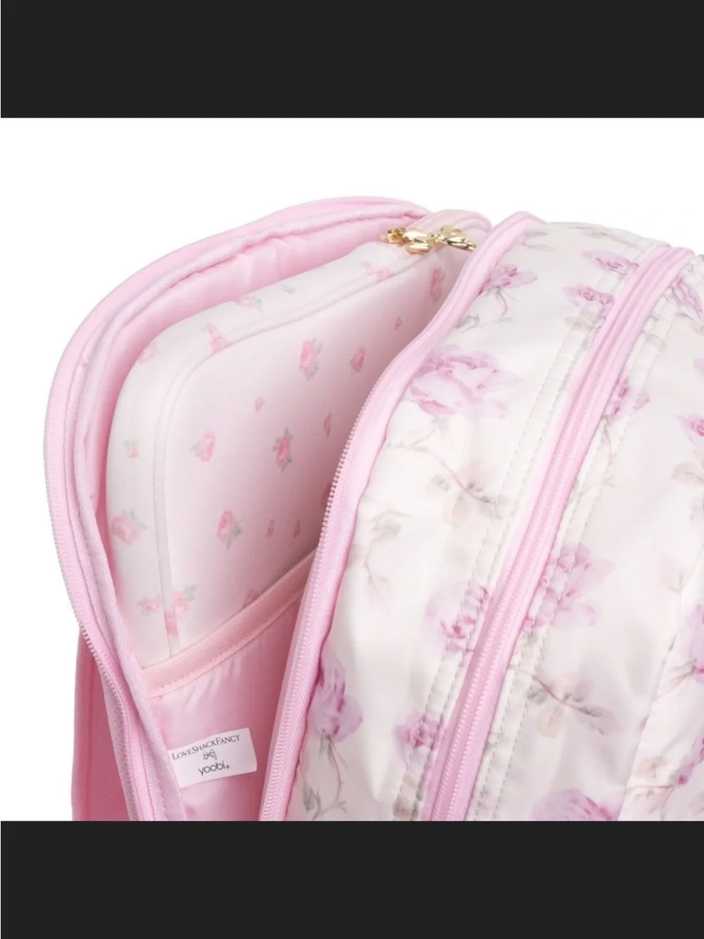 LoveShackFancy x Target - Yoobi Ribbon Rosa Backpack Sterling Dusk